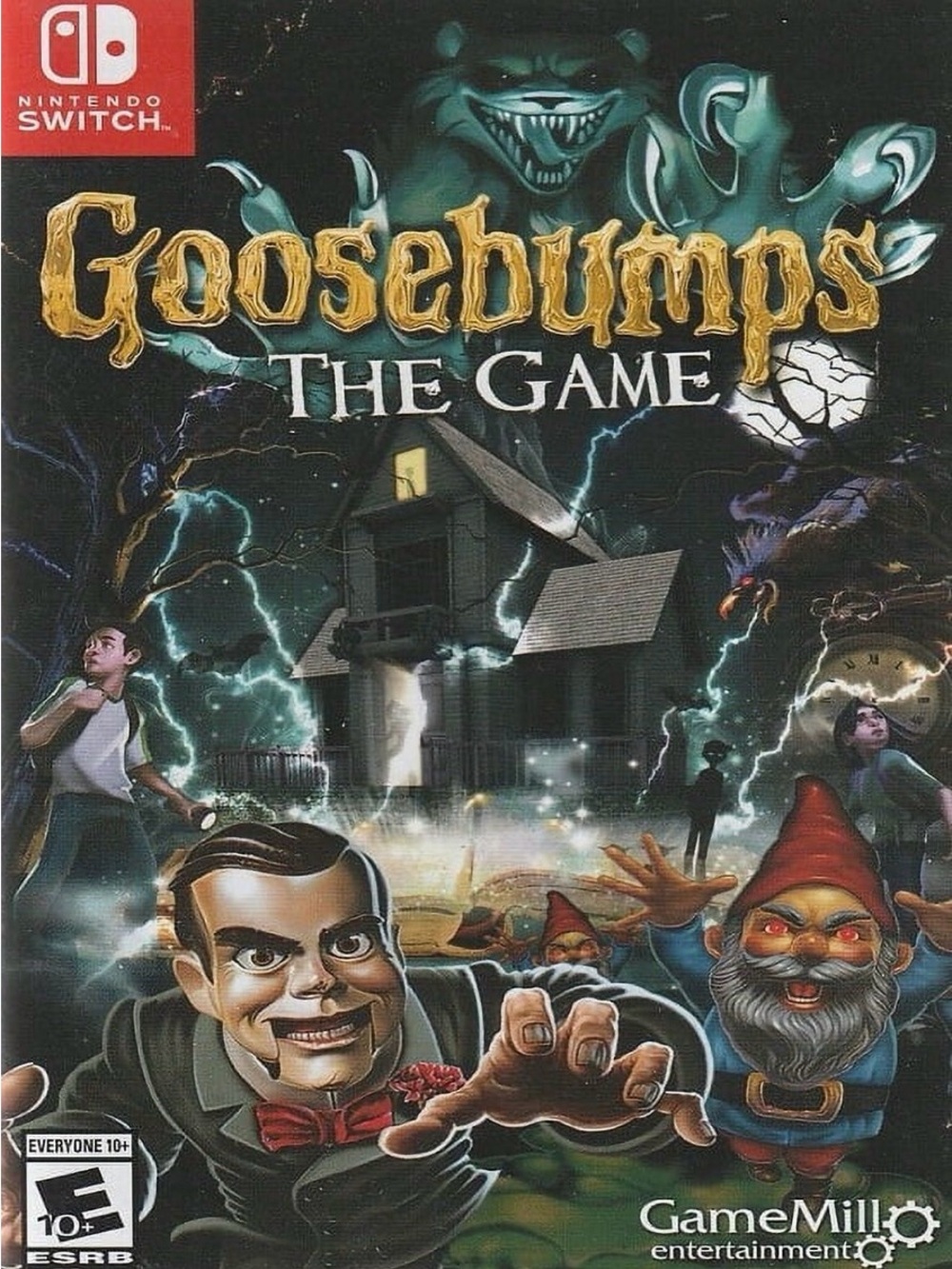 Nintendo Goosebumps The Game - Black, Green, Gold Cover